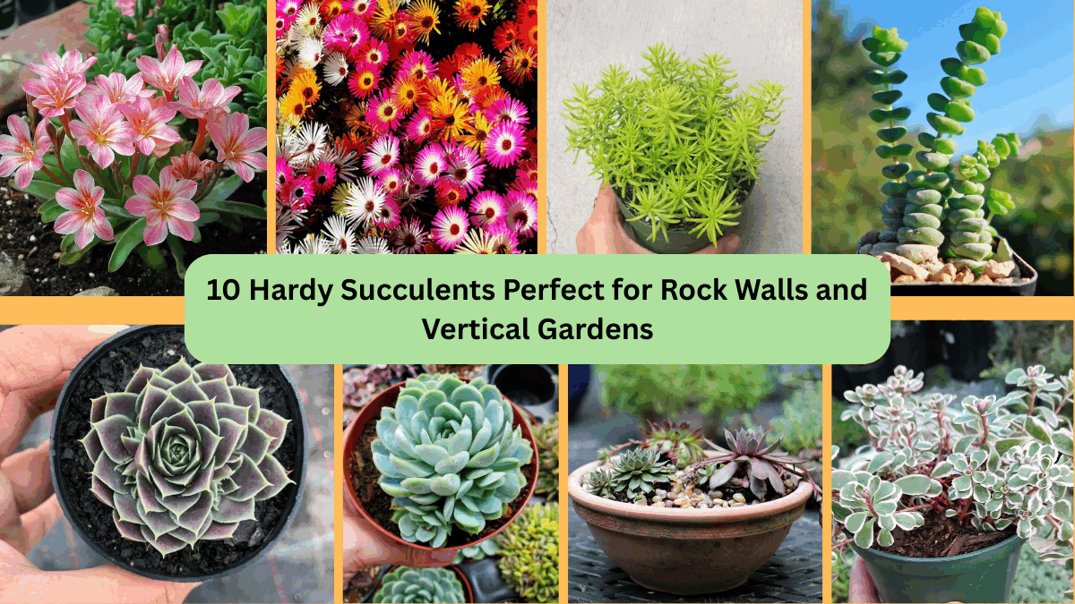 10 Hardy Succulents Perfect for Rock Walls and Vertical Gardens