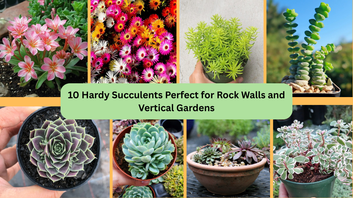 10 Hardy Succulents Perfect for Rock Walls and Vertical Gardens