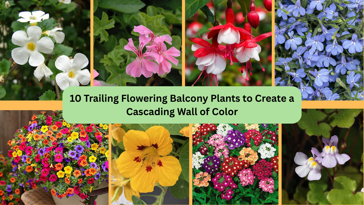 10 Trailing Flowering Balcony Plants to Create a Cascading Wall of Color