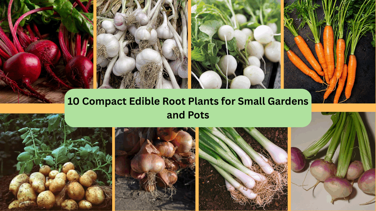 10 Compact Edible Root Plants for Small Gardens and Pots