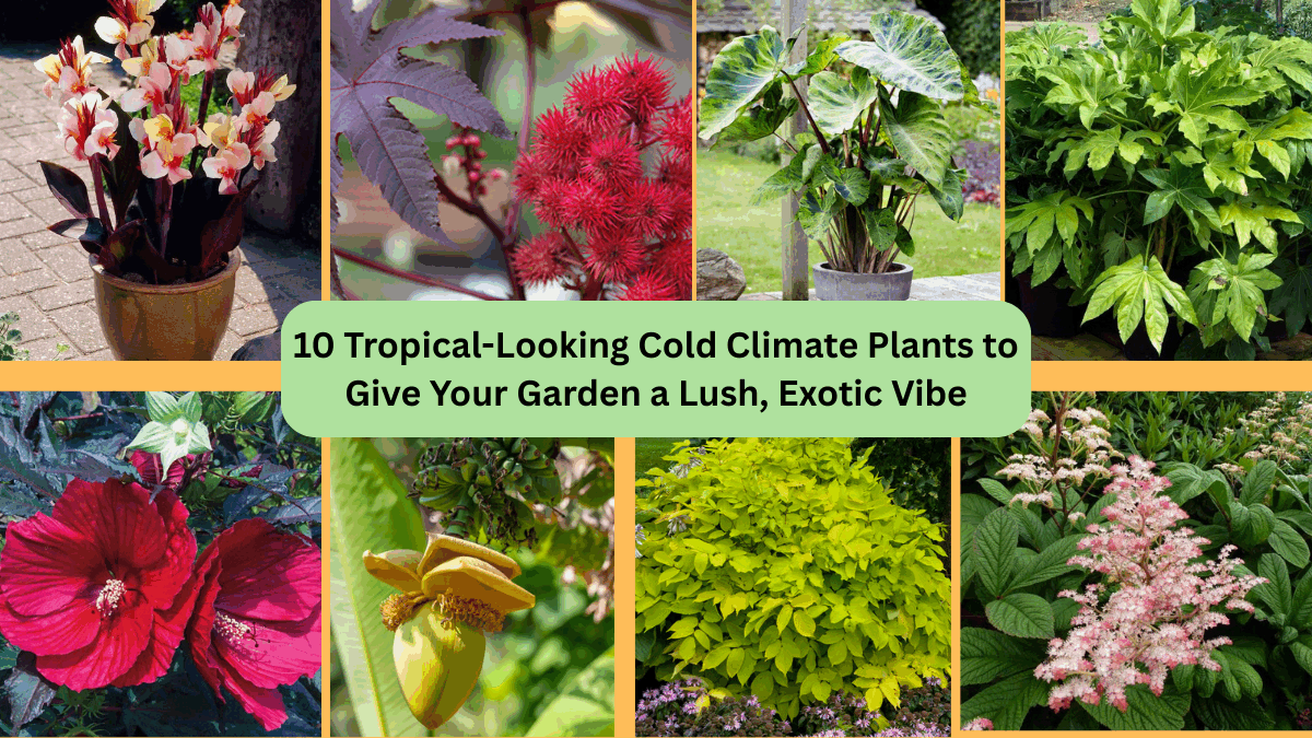 10 Tropical-Looking Cold Climate Plants to Give Your Garden a Lush, Exotic Vibe