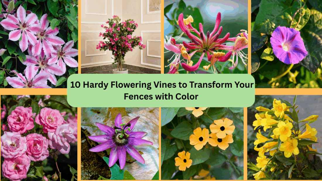 10 Hardy Flowering Vines to Transform Your Fences with Color