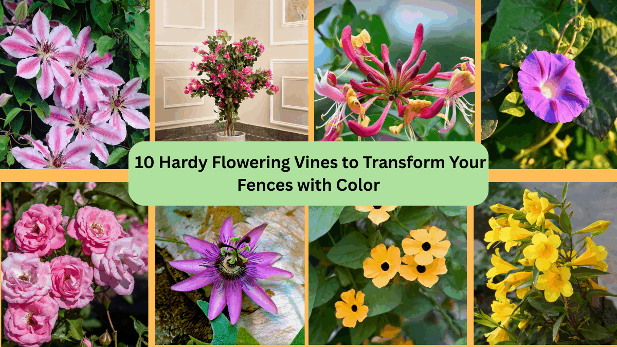 10 Hardy Flowering Vines to Transform Your Fences with Color