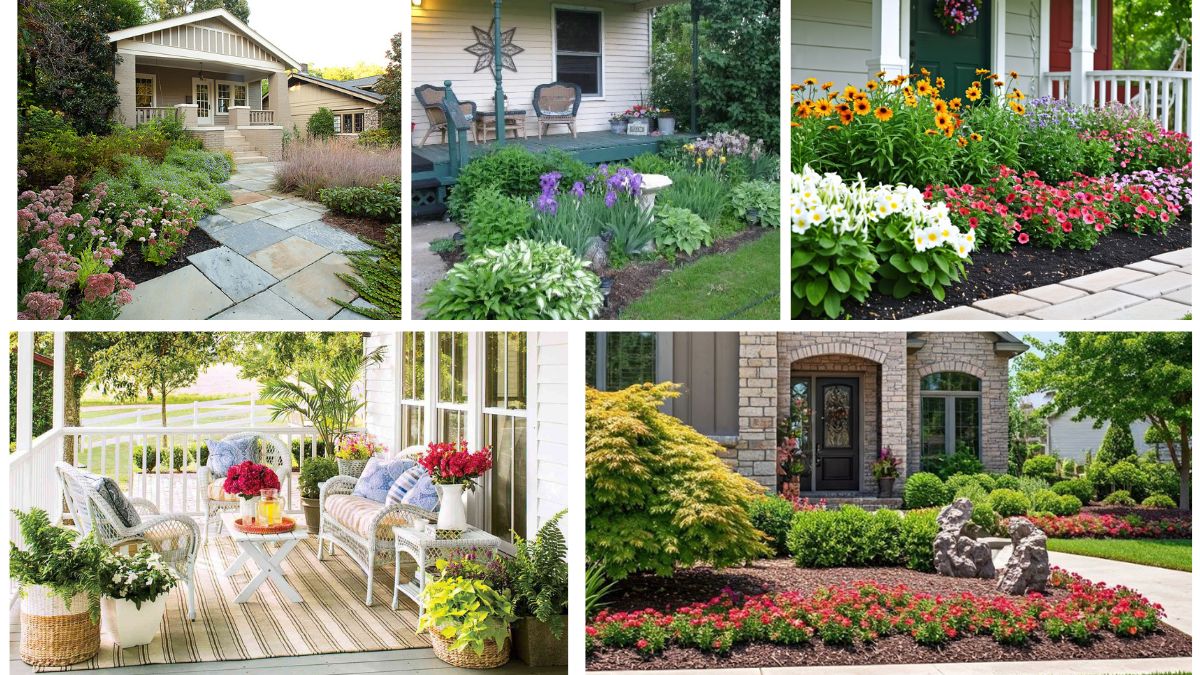 5 Elegant Front Porch Flower Beds to Welcome Guests in Style