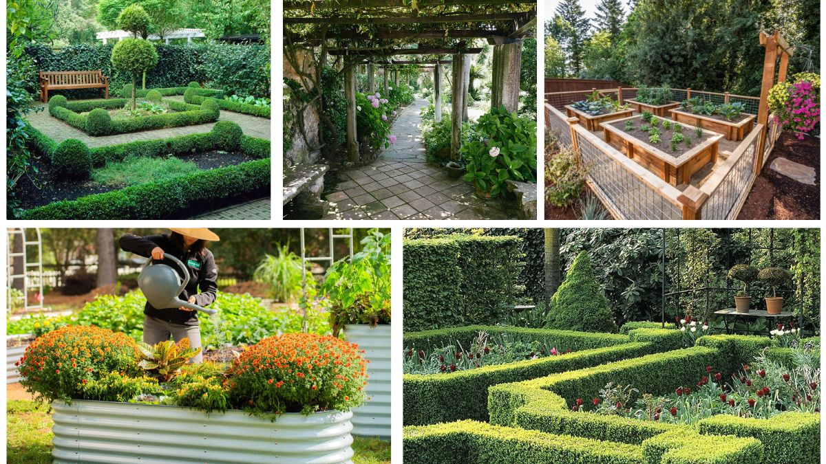 Geometric Flower Beds for Structured Gardens